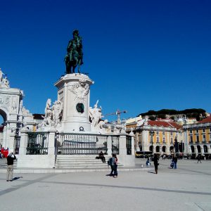 Alergare prin Lisabona, Piata Comertului