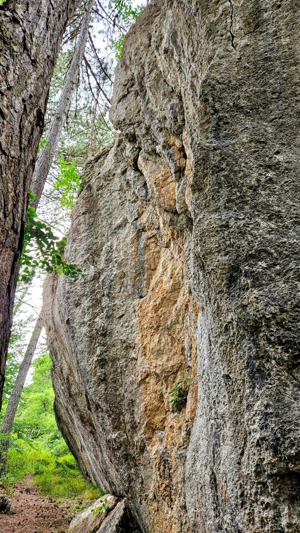 Zona din stânga, de surplombă, a lui Bloc a Joel