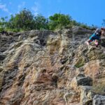 Ioana pe traseul Overbooking (6a)
